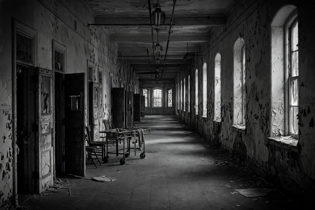 Abandoned patient ward inside the Trans Allegheny Lunatic Asylum