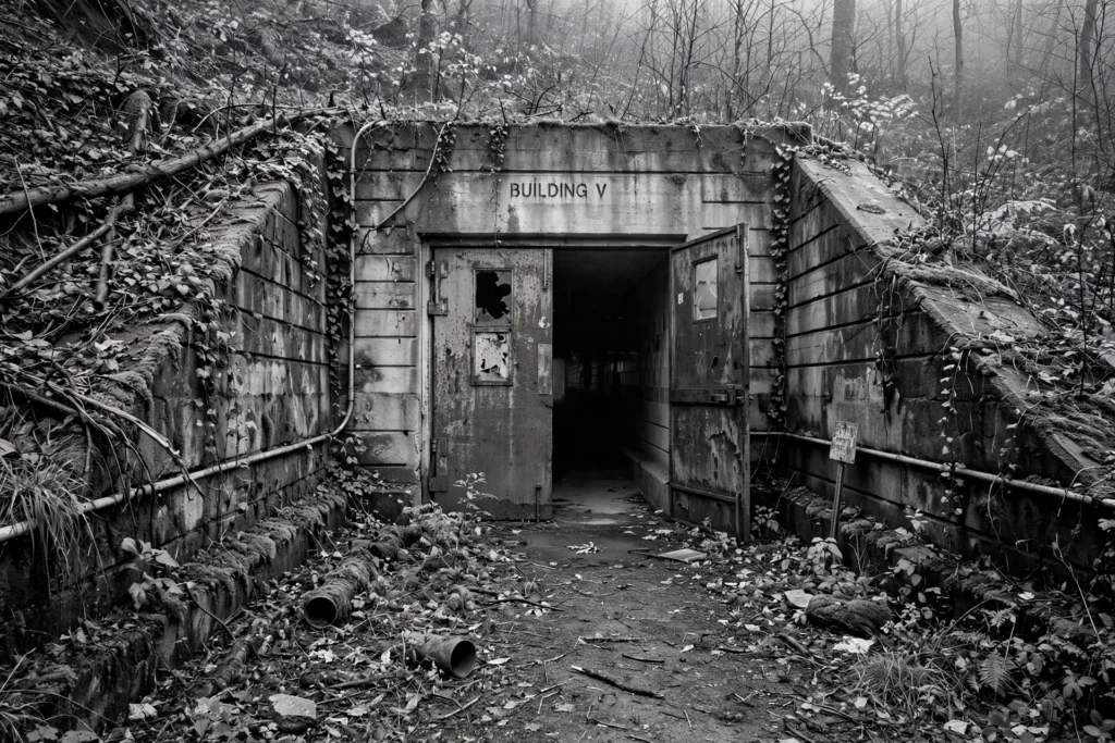 Underground tunnel entrance at the former Pennhurst State School, Spring City, PA